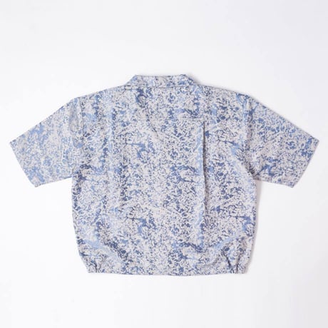 Jacquard Shirts Jacket-ブルー
