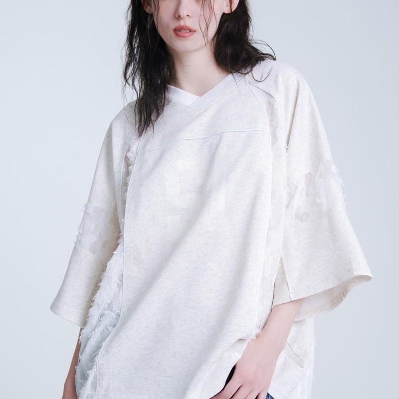 Panel Jersey Tee - ホワイト | harapeco Store