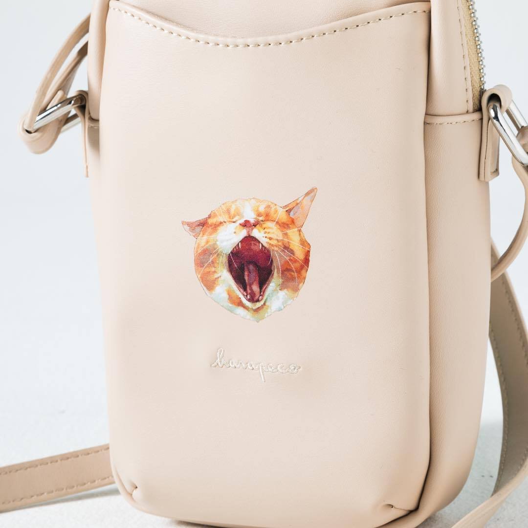 Neko Shoulder Pouch Bag(Akubi) | harapeco Store