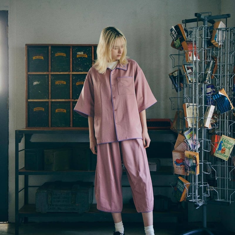 Satin Setup[Shirts]-ピンク | harapeco Store
