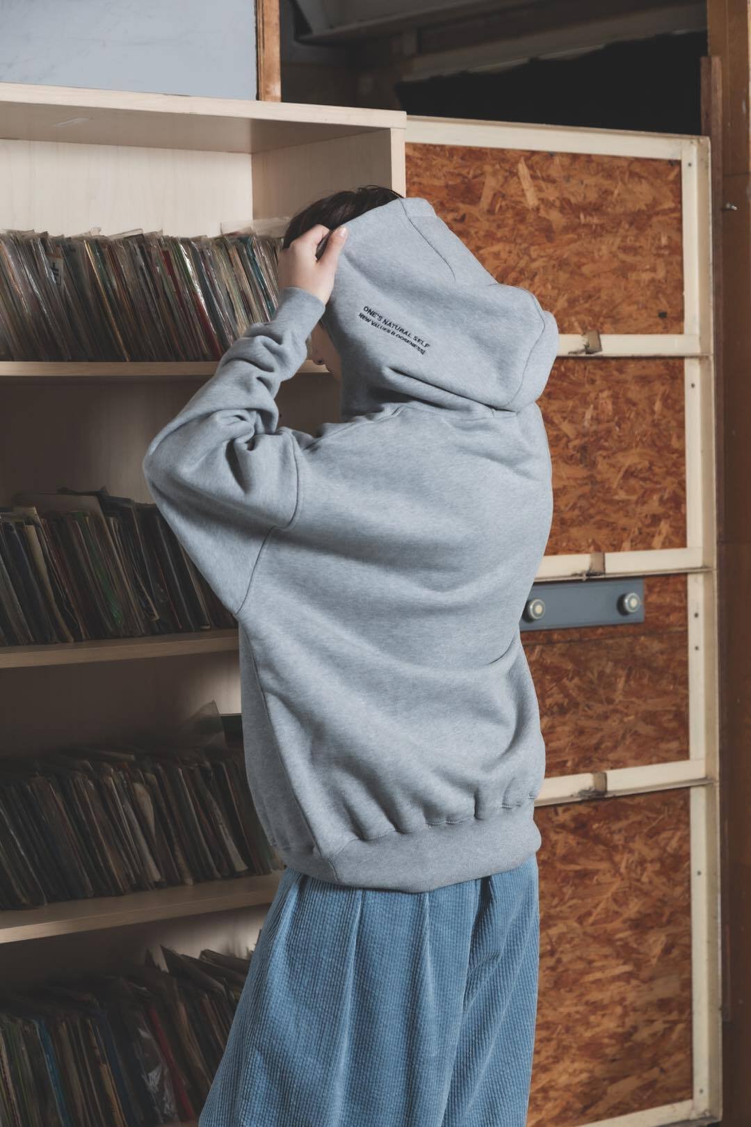 Neko Hoodie(Akubi)-グレー | harapeco Store