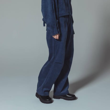 [e]Corduroy Pants-ブルー