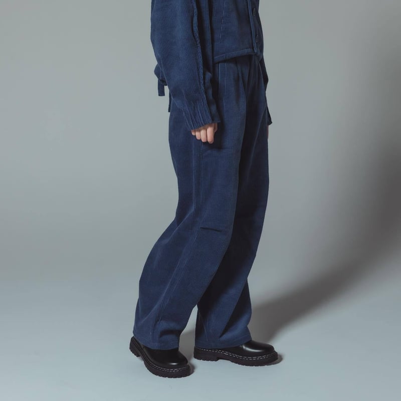 e]Corduroy Pants-ブルー | harapeco Store