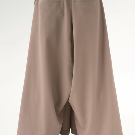 Wrap Wide Pants-ベージュブラウン