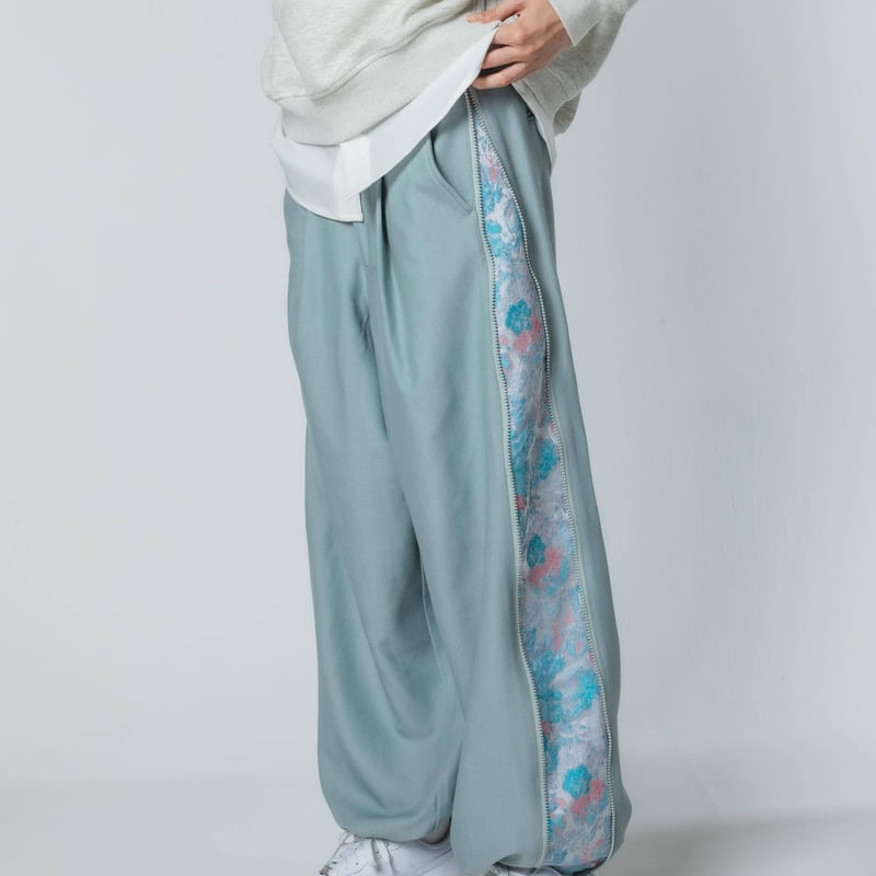 はらぺこ商店　レイヤードパンツ【harapeco】 Zipper Pants - ブルー | harapeco Store