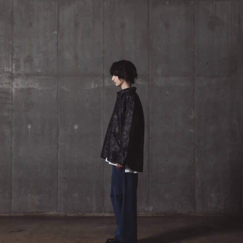 harapeco Jacquard Shirts-ブラック Mサイズ Jacquard Shirts-ブラック | harapeco Store
