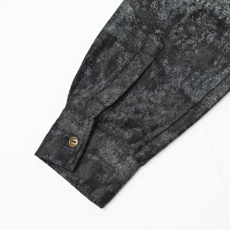 Jacquard Shirts-ブラック | harapeco Store