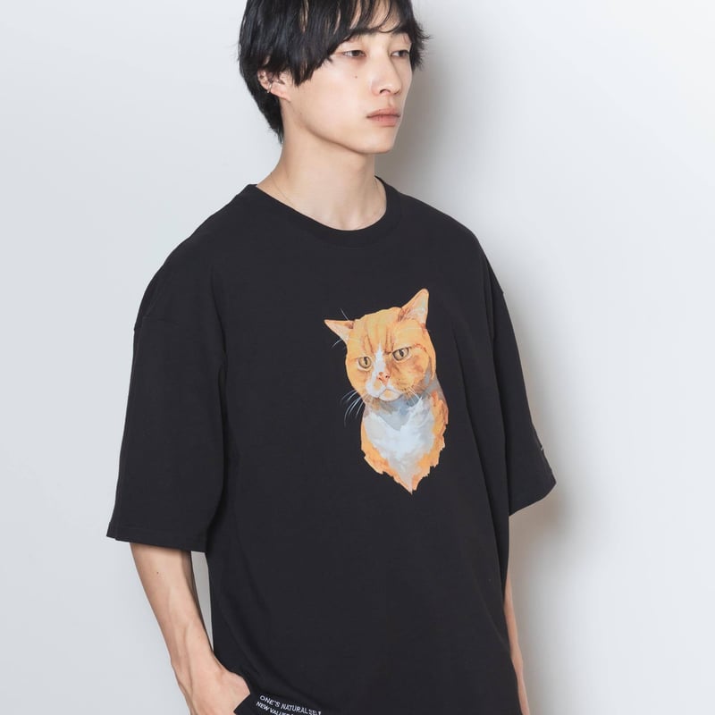Neko Tee [FuteNeko] - ホワイト | harapeco Store