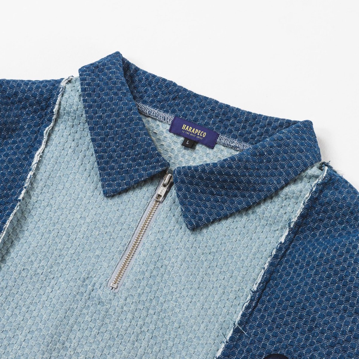 Rebuild HalfZip Denim - ブルー | harapeco Store