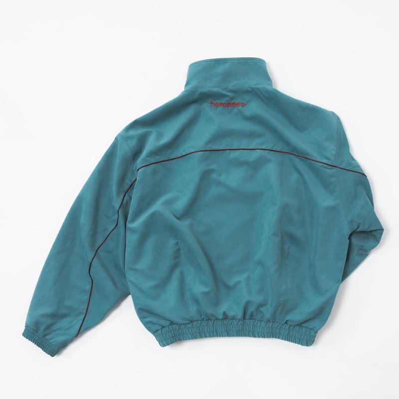 Color Suede blouson-Blue Green | harapeco Store