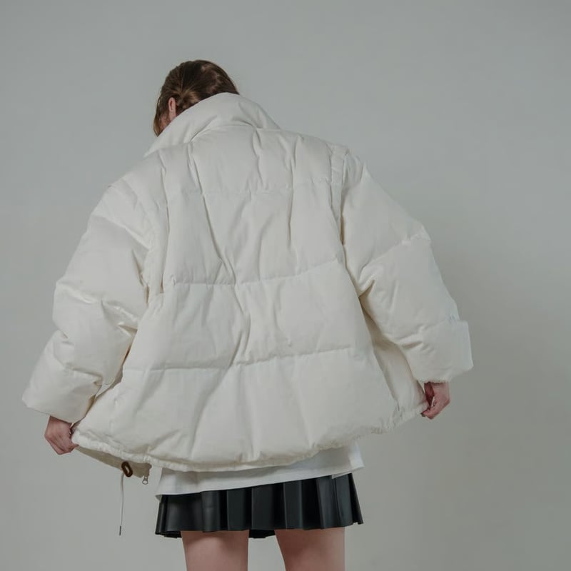 【新品】harapeco Stand Collar Down Jacket Stand Collar Down Jacket - ブラック | harapeco Store