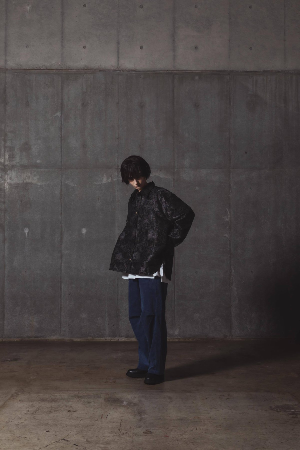 harapeco Jacquard Shirts-ブラック Mサイズ Jacquard Shirts-ブラック | harapeco Store
