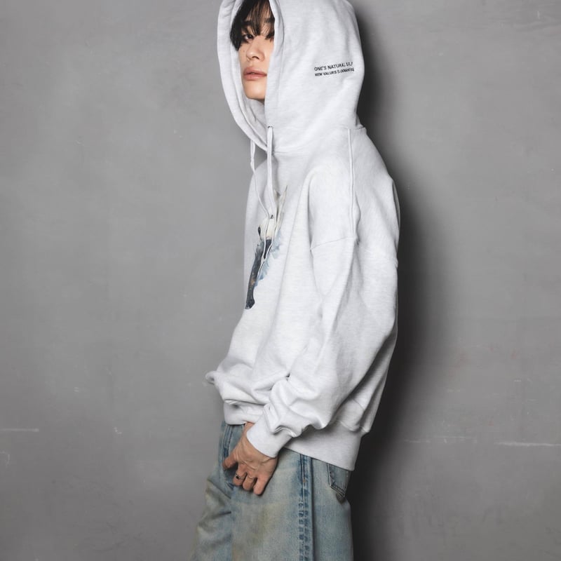 Okami Hoodie(nihiki)-ホワイト | harapeco Store