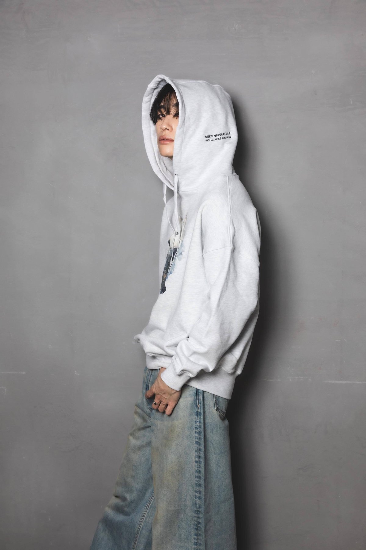 Okami Hoodie(nihiki)-ホワイト | harapeco Store