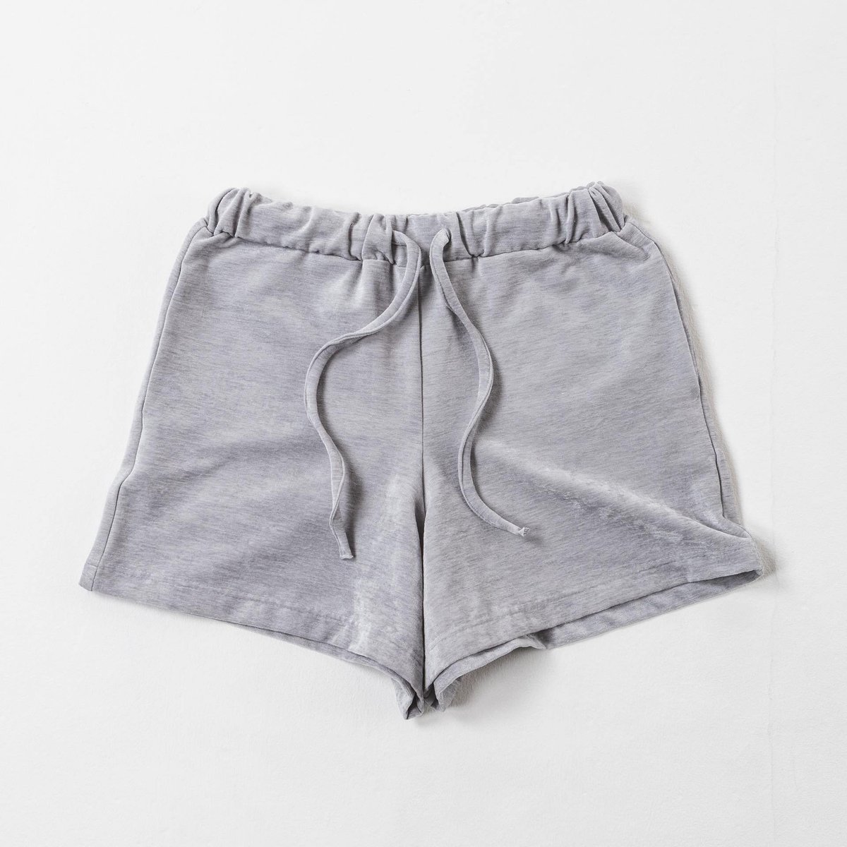 Luxe Velour Relax Short Pants - ライトグレー | harape