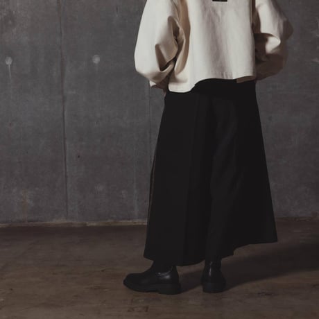 Center Press Wide-Pants(23ver.)-ブラック