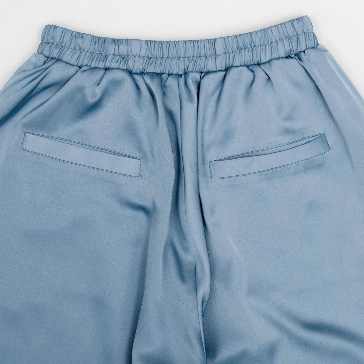 Satin Setup[Pants]-ブルー | harapeco Store