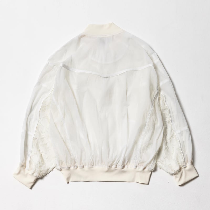Sheer Blouson - ホワイト | harapeco Store
