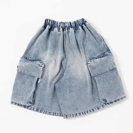 DENIM HALF PANTS - ブリーチ
