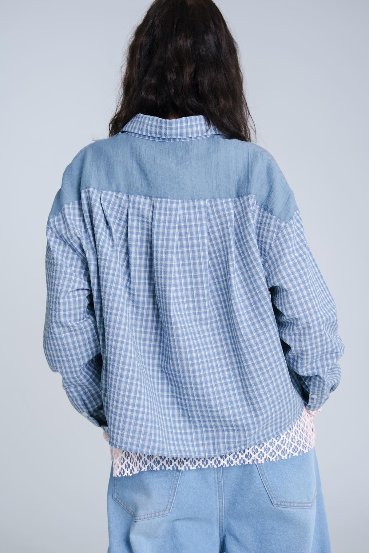 Seersucker Shirts - ブルー | harapeco Store
