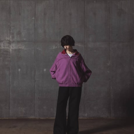 Color Suede blouson-23AW--パープル×レッド