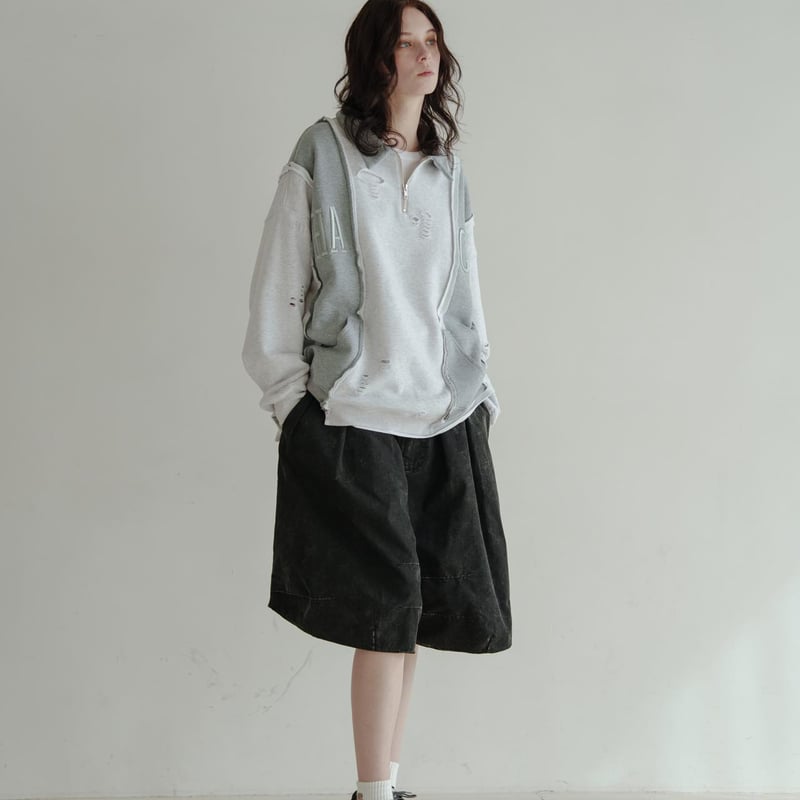 Rebuild HalfZip Sweat - グレー | harapeco Store