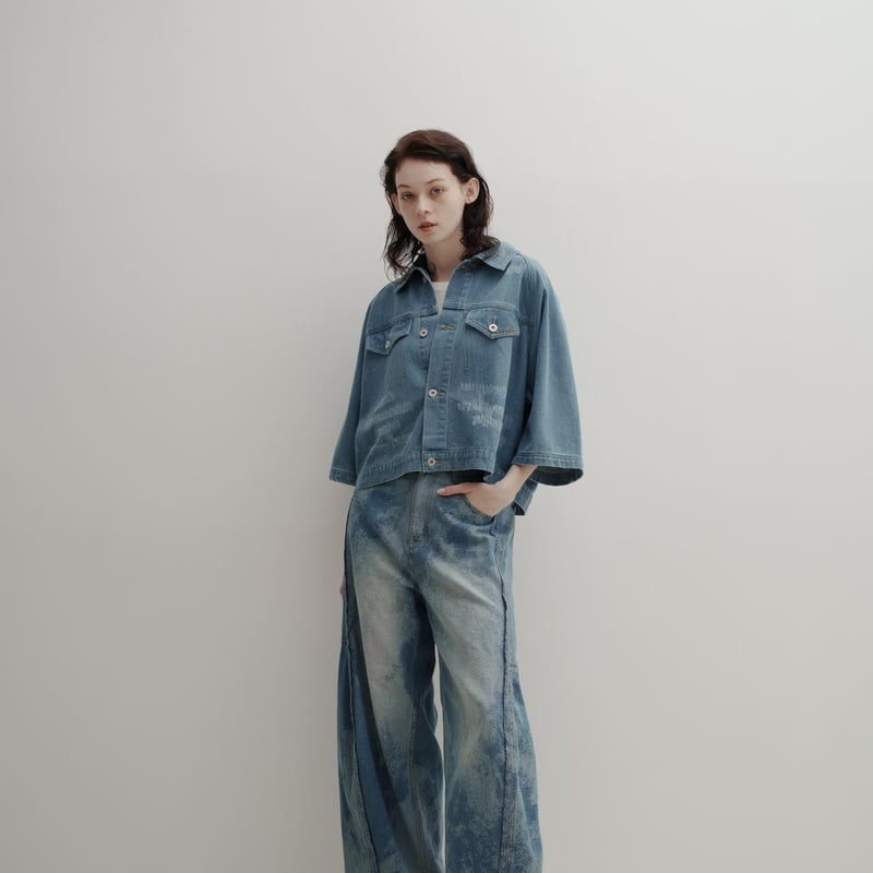 DENIM JACKET - ブリーチ | harapeco Store DENIM JACKET - ブリーチ | harapeco Store