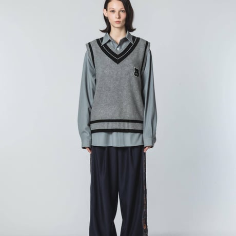 Knit Vest - グレー