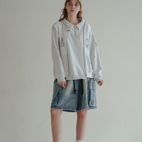 Rebuild HalfZip Sweat - ホワイト
