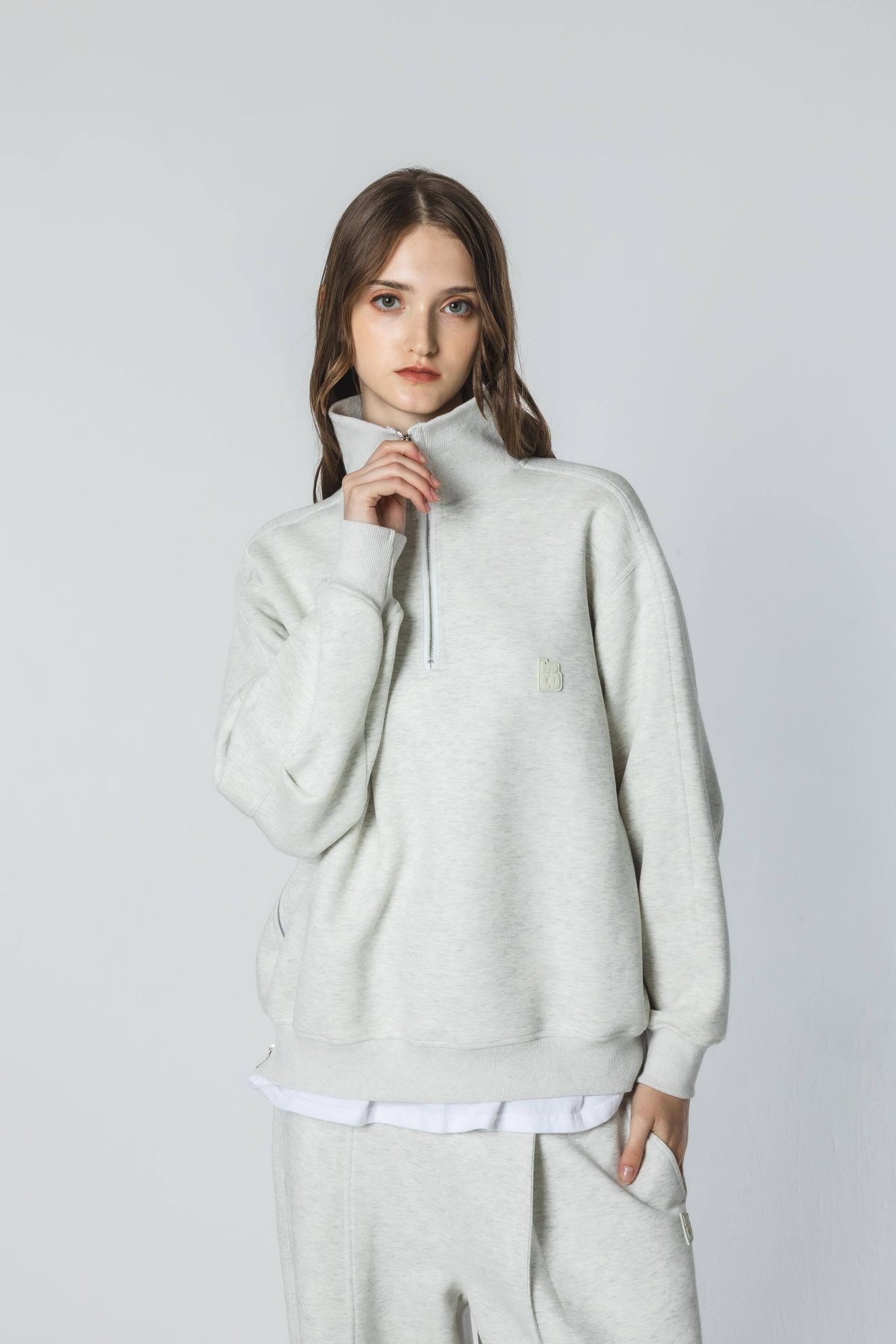 Eve harapeco HalfZip Sweat - ホワイト Mサイズ