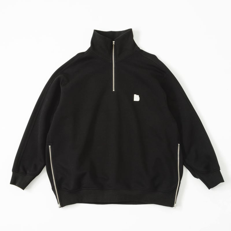 HalfZip Sweat - ブラック | harapeco Store