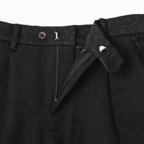 [e]Jacquard Pants-ブラック
