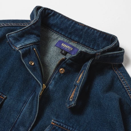 Balloon Arm Denim Jacket - ブルー