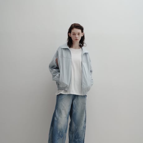 Color Suede blouson-25SS- - スカイブルー