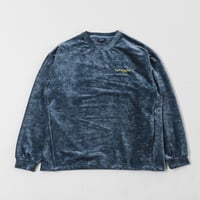 Luxe Velour Pullover - ブルー