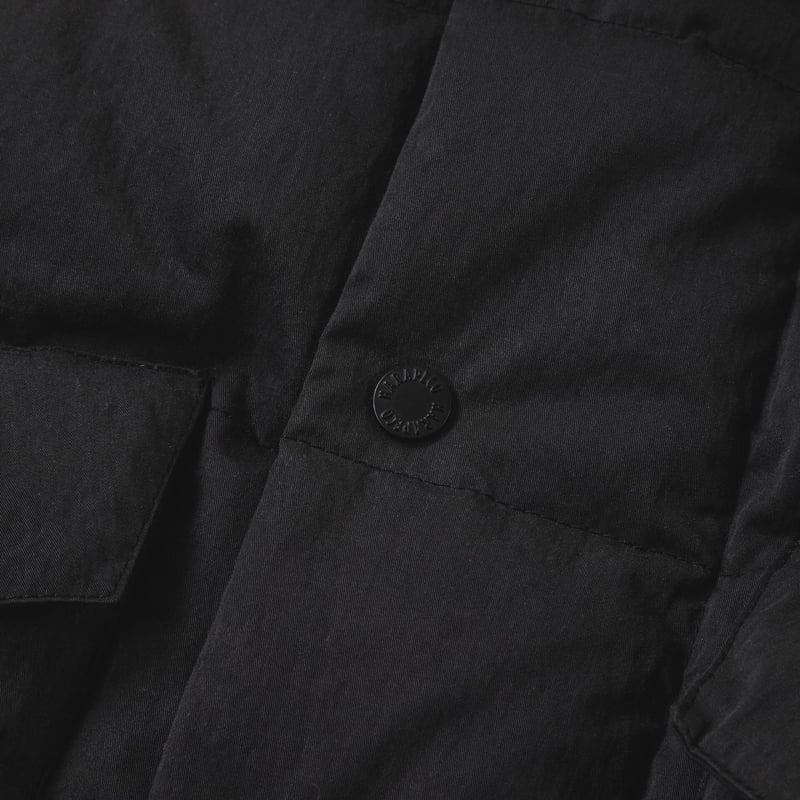 Stand Collar Down Jacket - ブラック | harapeco Store
