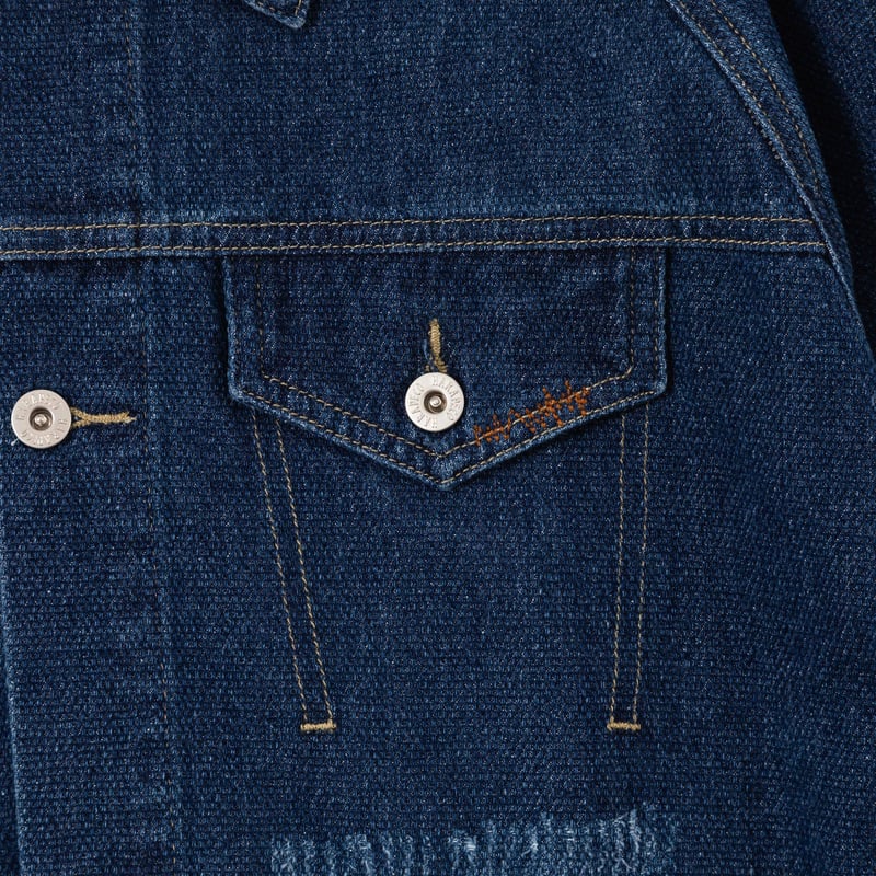 DENIM JACKET - ブルー | harapeco Store
