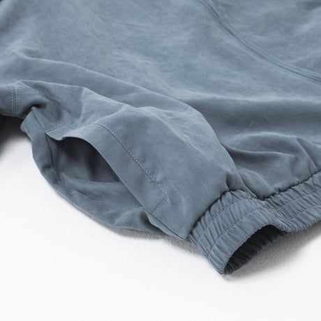Color Suede blouson-Vintage Blue