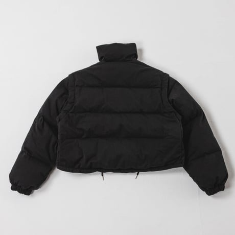 Stand Collar Down Jacket - ブラック