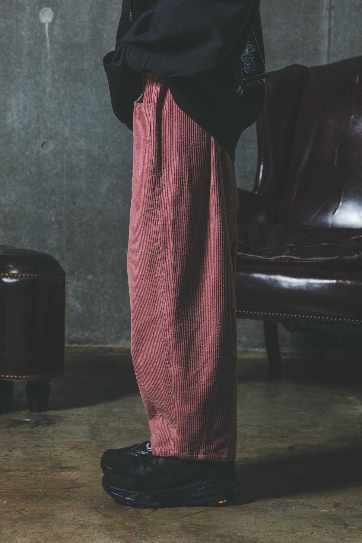 harapeco e Corduroy Pants-グリーン コーデュロイパンツ e]Corduroy Pants-グリーン | harapeco Store