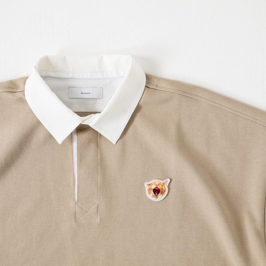はらぺこ商店 Neko Polo(Akubi)-ベージュ Neko Polo(Akubi)-ベージュ | harapeco Store