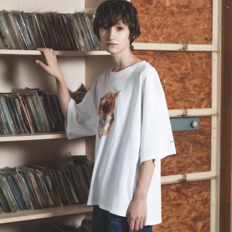 Neko Tee （Akubi）-ホワイト