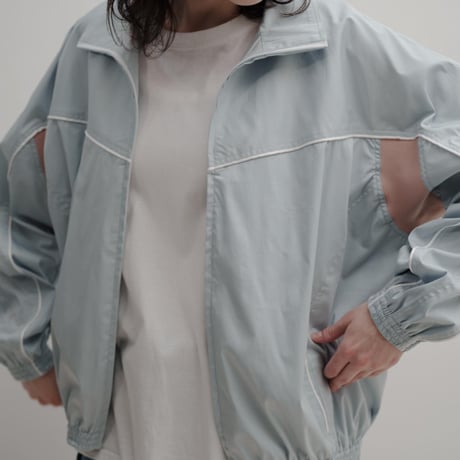 Color Suede blouson-25SS- - スカイブルー