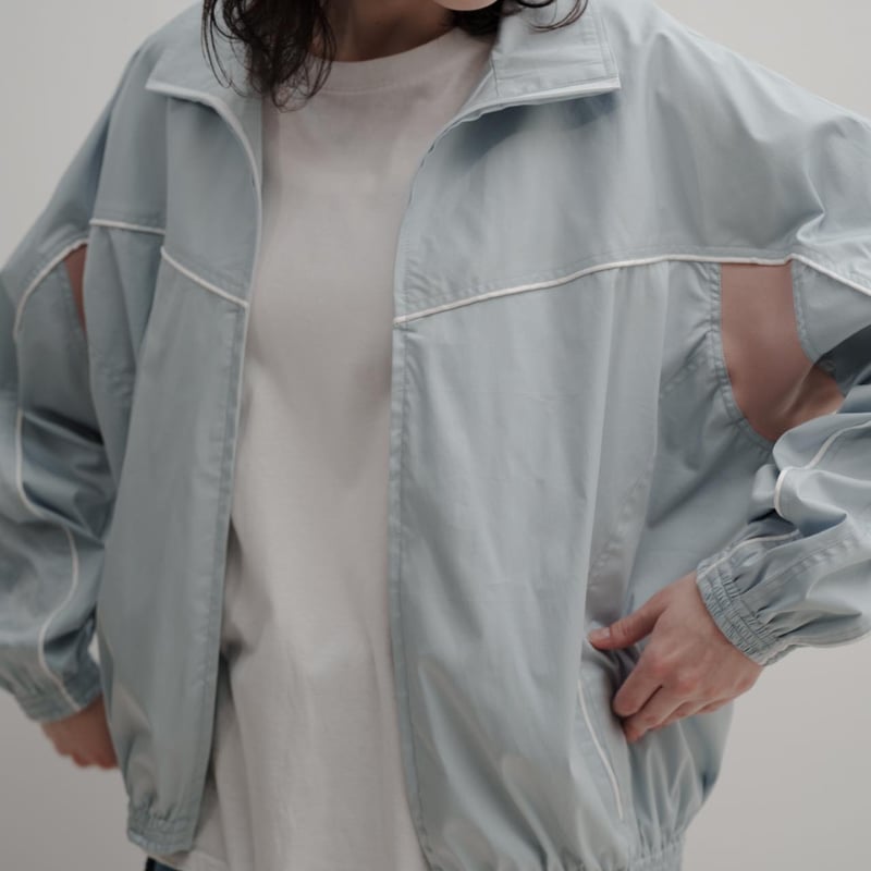 harapec商店 Suede blouson-25SS- - スカイブルー Color Suede blouson-25SS- - スカイブルー | harapeco S