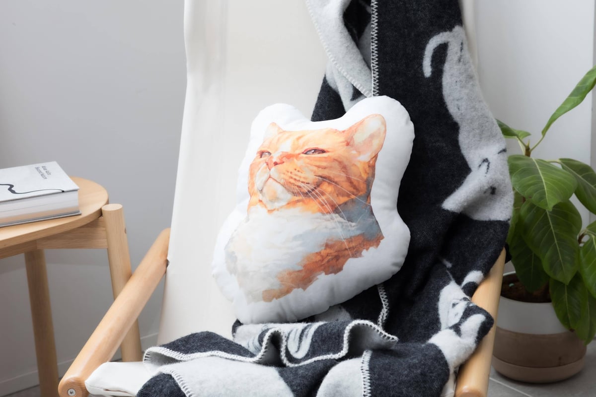 はらぺこ商店　 Neko Cushion [MabushiiNeko] Eve Neko Cushion [MabushiiNeko] | harapeco Store