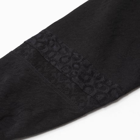 [e]Zip Line Jacquard Jacket-ブラック×オレンジ
