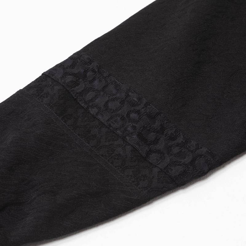 e]Zip Line Jacquard Jacket-ブラック×オレンジ | harapec