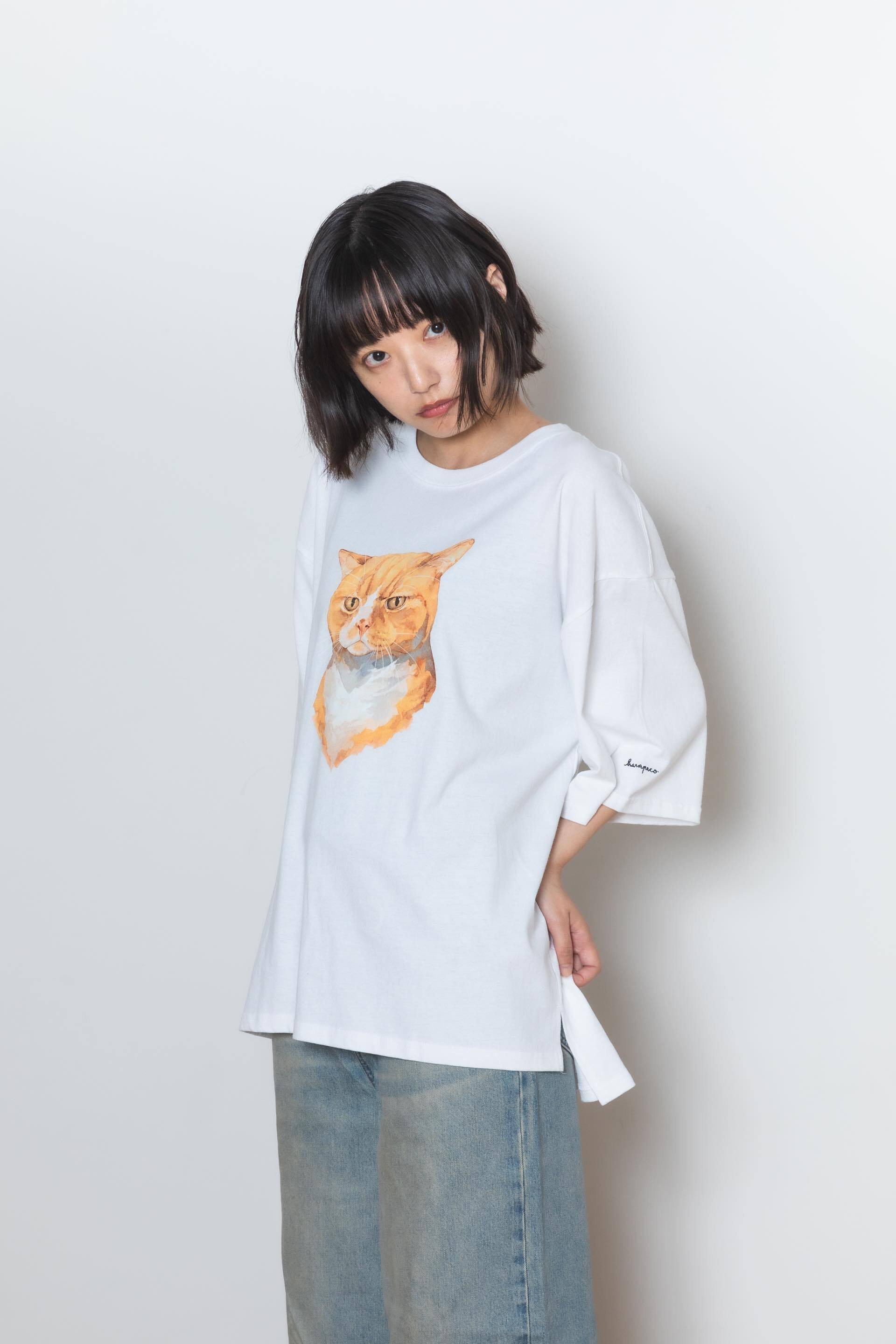 Neko Tee [FuteNeko] - ブラック | harapeco Store