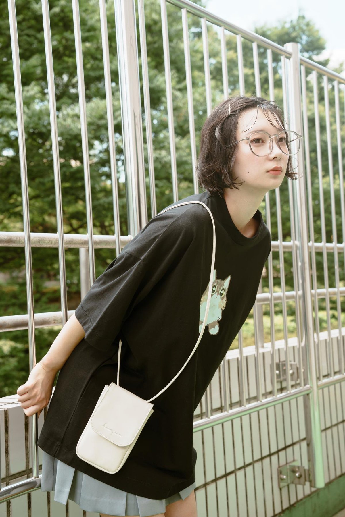 GENTLE CAT TEE（fuwaNeko） - ブルー | harapeco Store