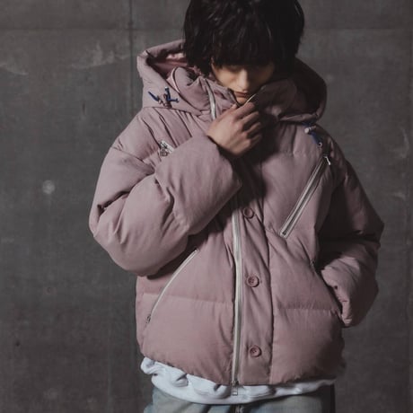 Down Jacket-ピンクベージュ